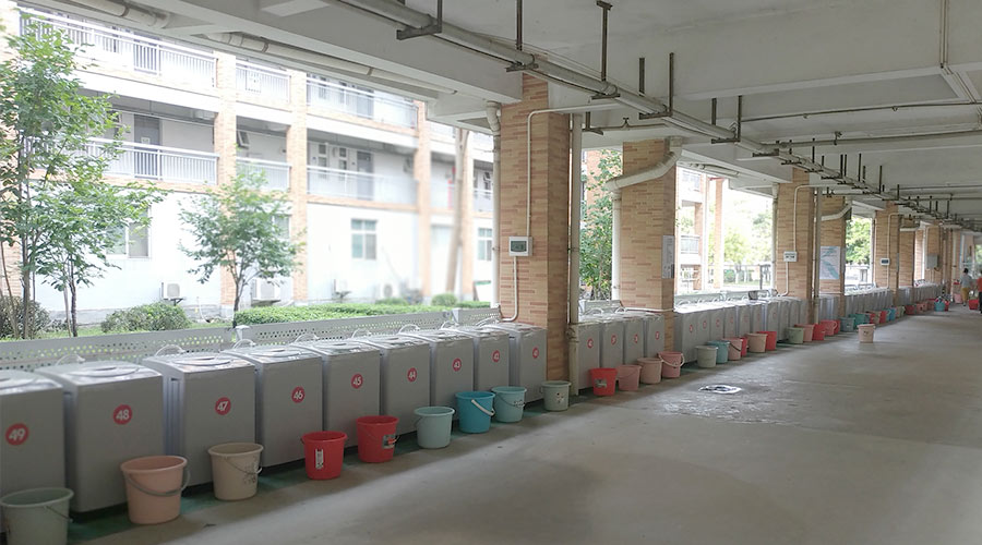 好評(píng)度高！江門一中學(xué)校又雙叒續(xù)單金環(huán)電器共享洗衣機(jī)