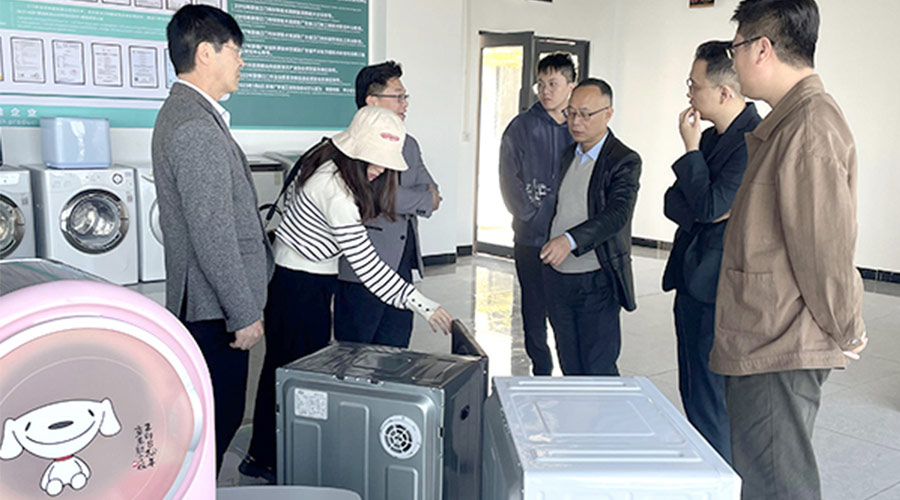 再續(xù)前緣！客戶遠道而來到訪金環(huán)電器洽談滾筒干衣機合作