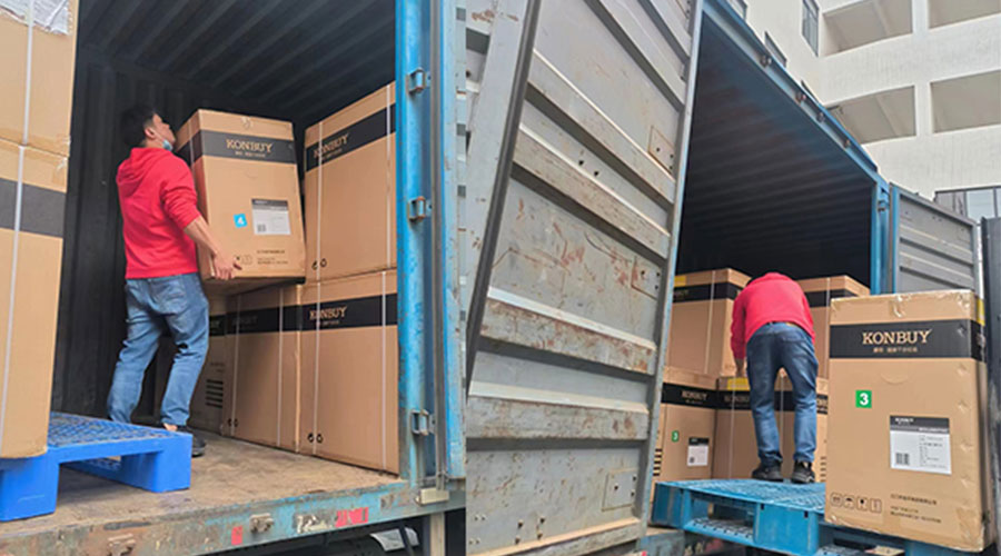 整裝待發(fā)！客戶50臺(tái)衣物烘干機(jī)裝柜完畢