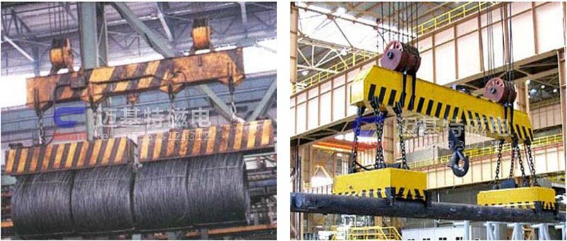 MW12系列、MW15系列吊運捆扎螺紋鋼、圓鋼用起重電磁鐵